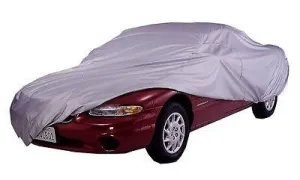 Silver Auto Cover Car Up to 15' Length 67" Wide Safe Weather Protection Falcon