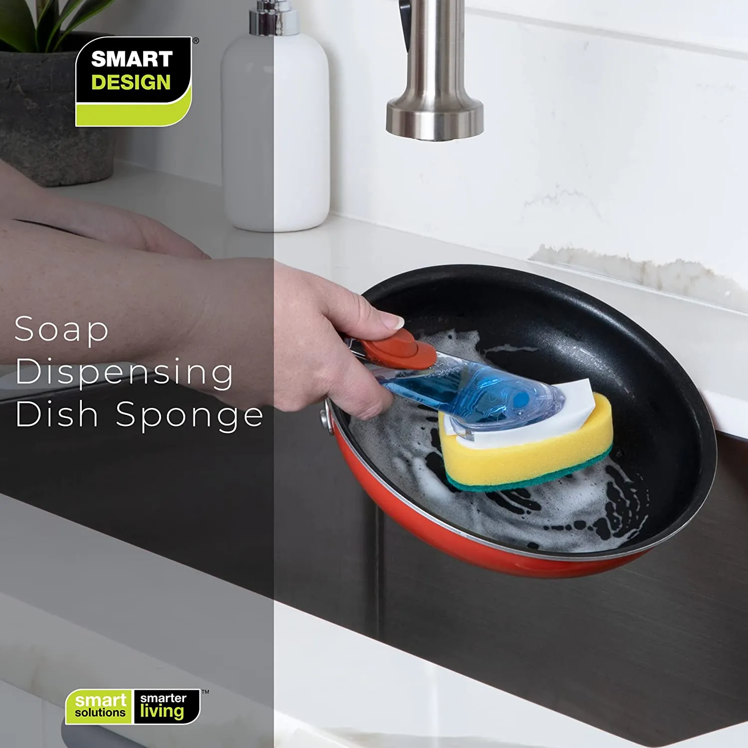 Soap Dispensing Dish Wand with Replaceable Head
