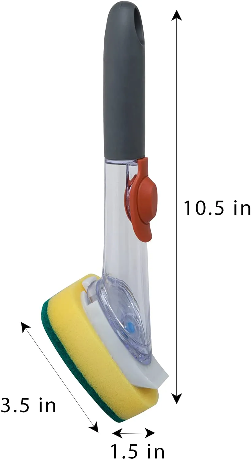 Soap Dispensing Dish Wand with Replaceable Head