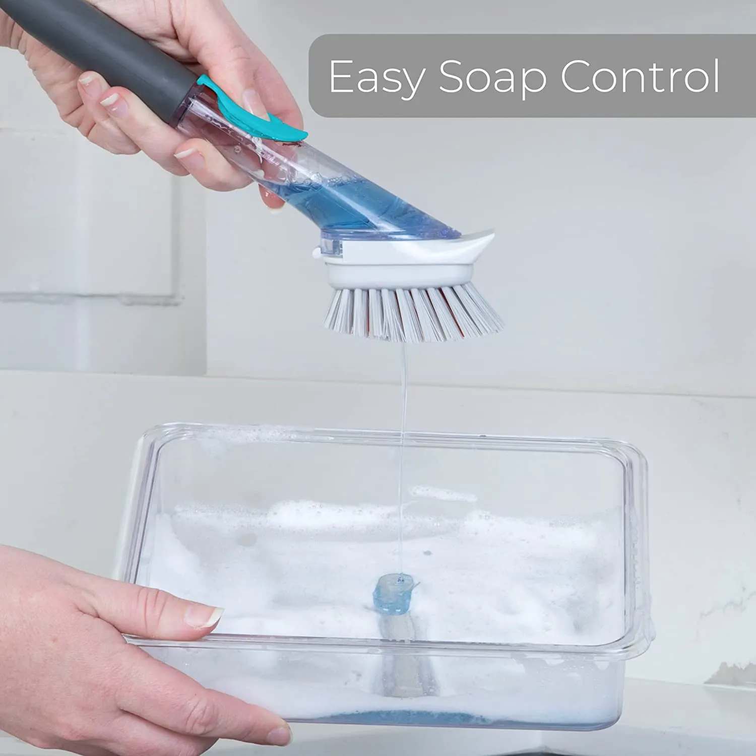 Soap Dispensing Dish Wand with Replaceable Head