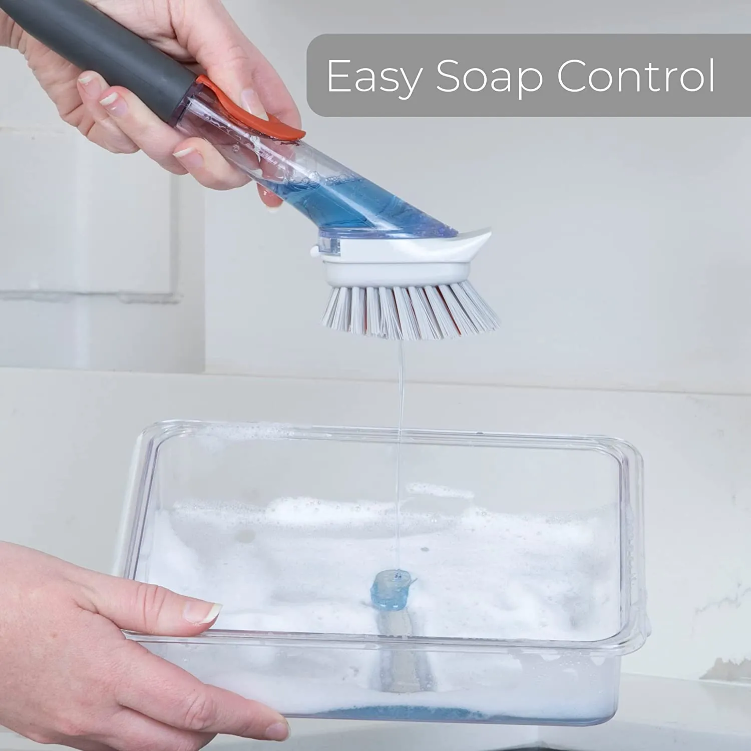 Soap Dispensing Dish Wand with Replaceable Head