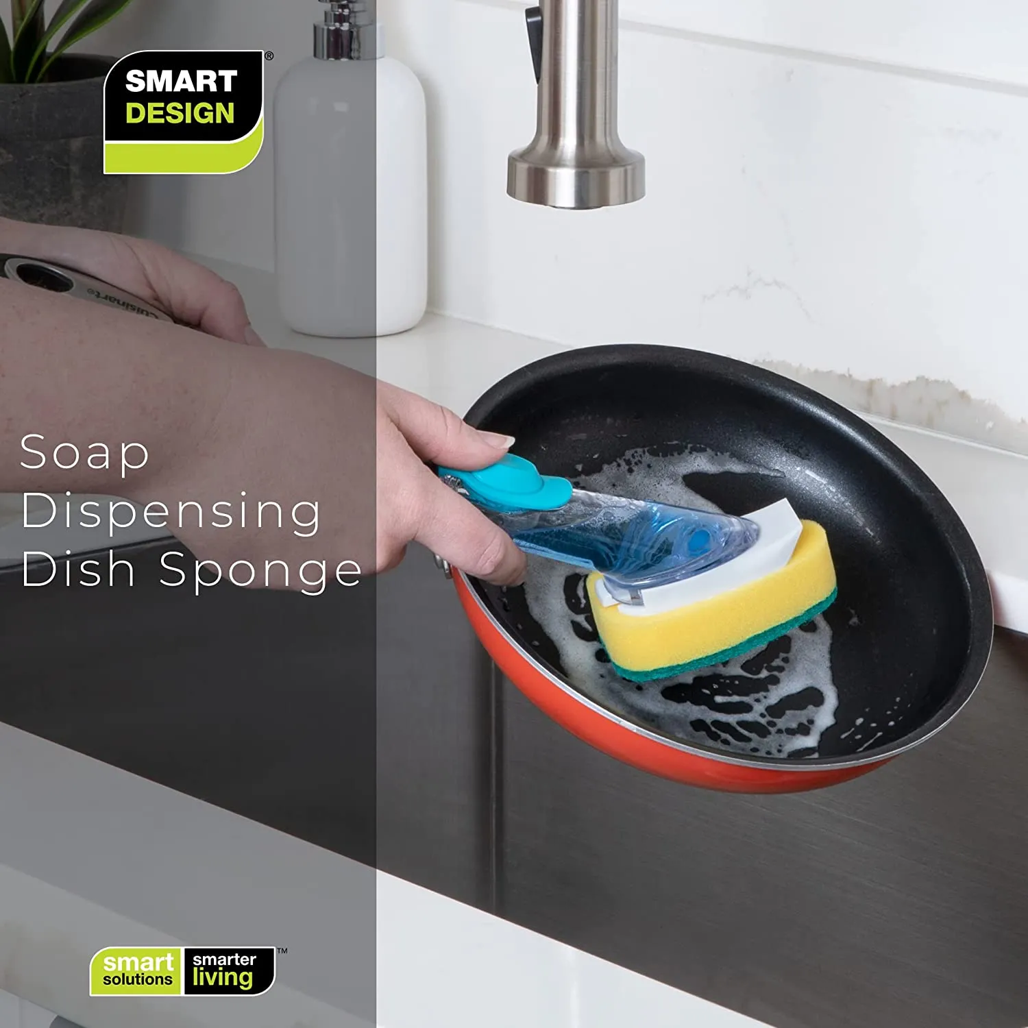 Soap Dispensing Dish Wand with Replaceable Head