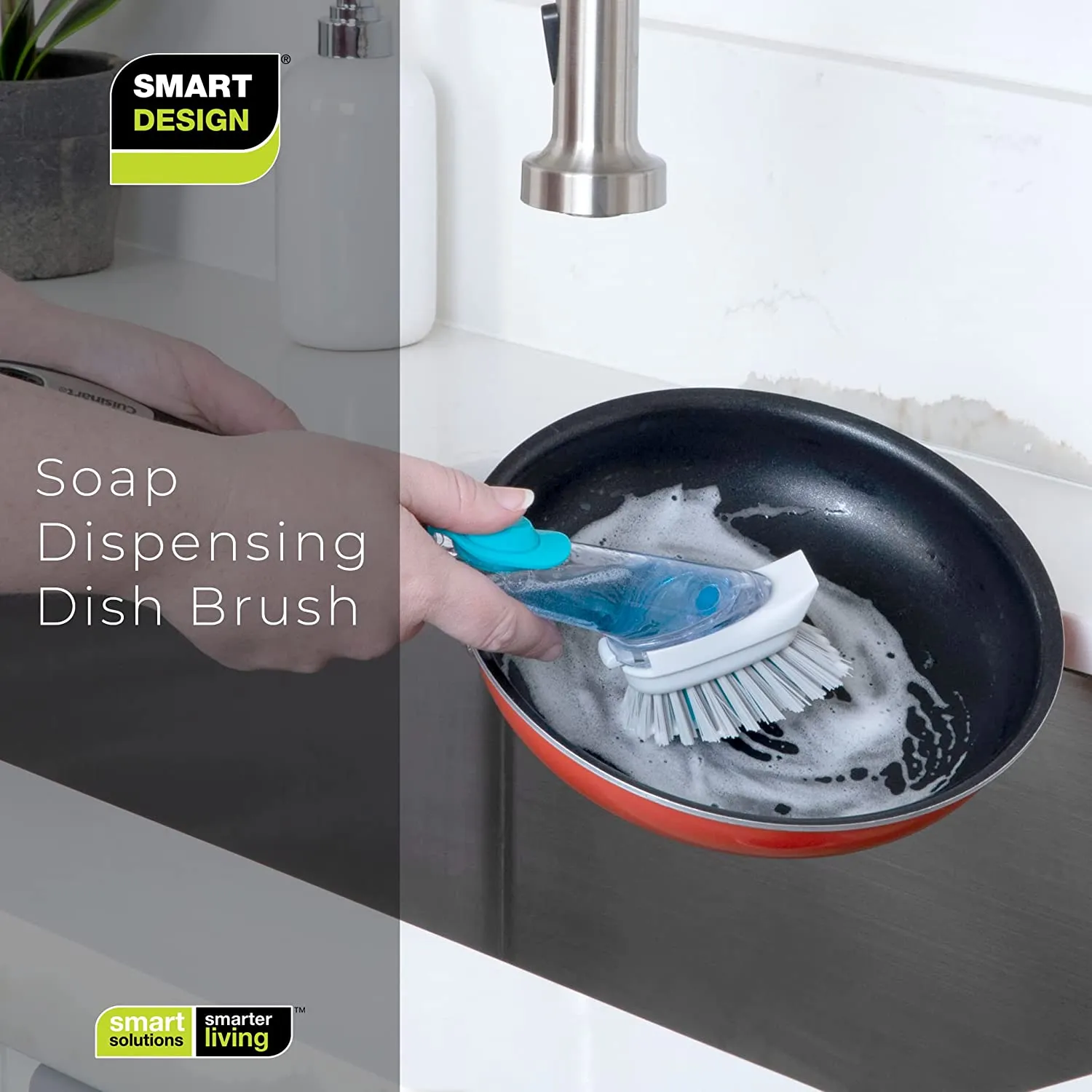 Soap Dispensing Dish Wand with Replaceable Head
