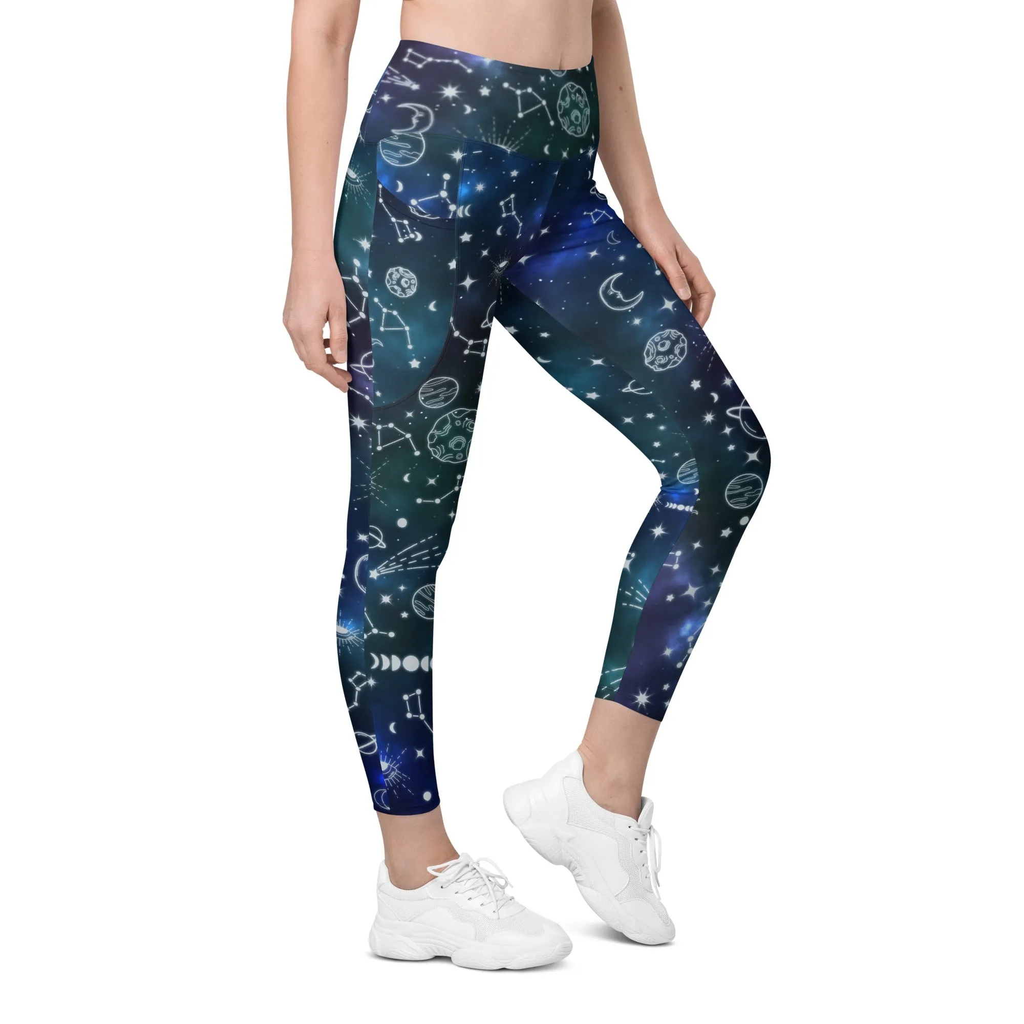 Spiritual Doodles Leggings With Pockets