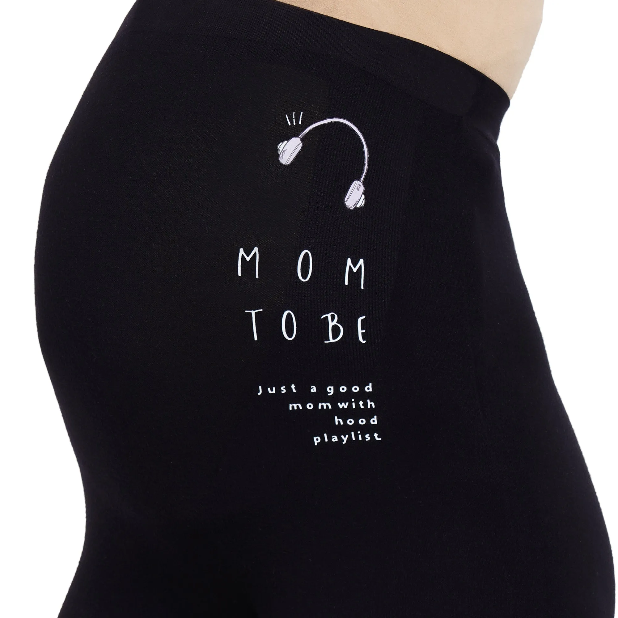 Super soft Bamboo Fibre Antimicrobial Seamless maternity legging-ISML002-Anthracite-