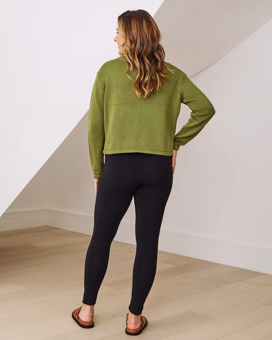 'Tessa' Maternity Bamboo Legging - Black