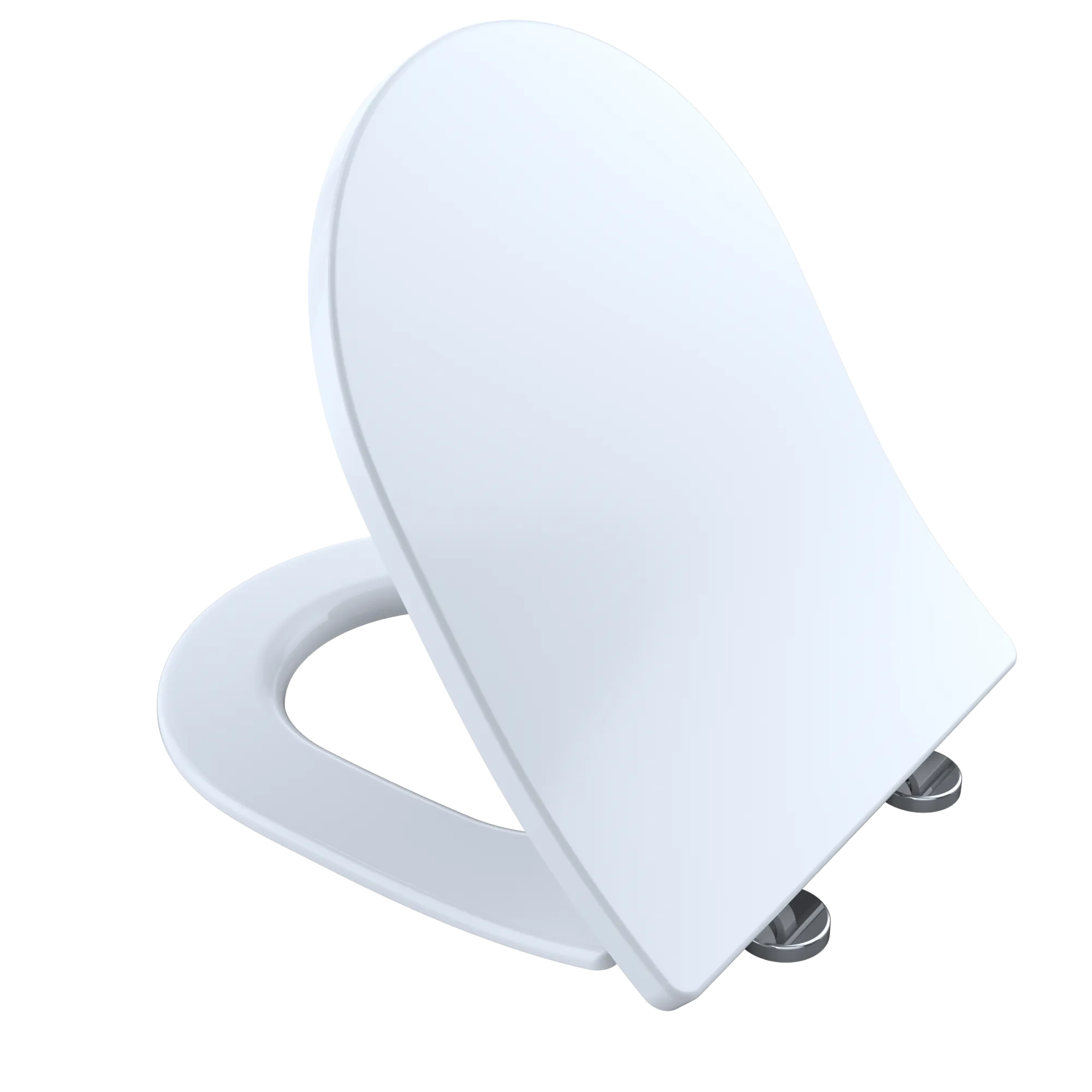 TOTO SoftClose Slim D-Shape Non-Slamming Seat and Lid for RP Wall-Hung Toilet, Cotton White SS247R#01