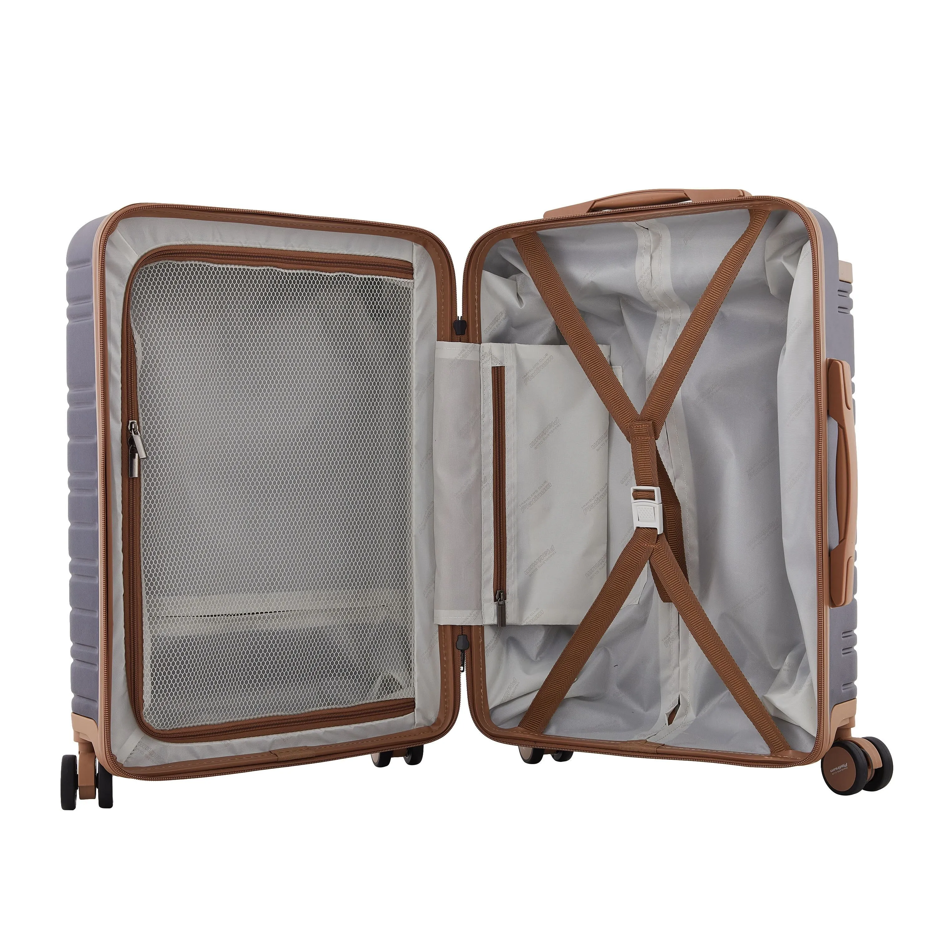 Travelers Club Navigate 2 Piece Hardside Spinner Luggage Set