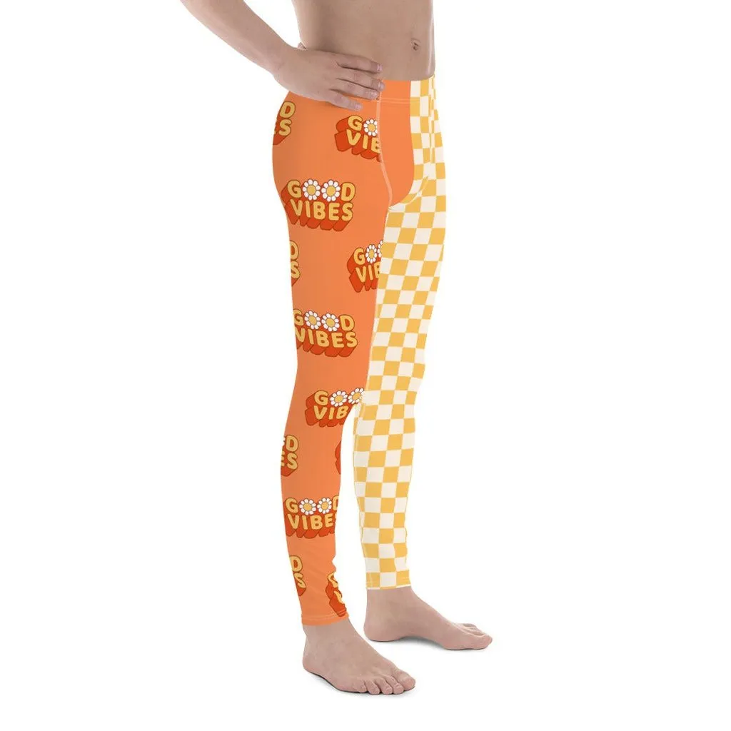 Two Patterned Hippie Men's Leggings