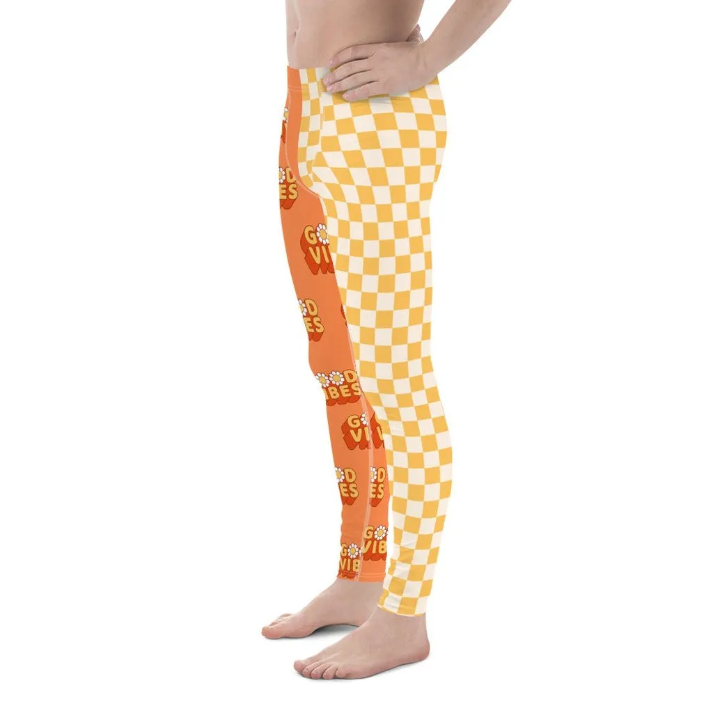 Two Patterned Hippie Men's Leggings
