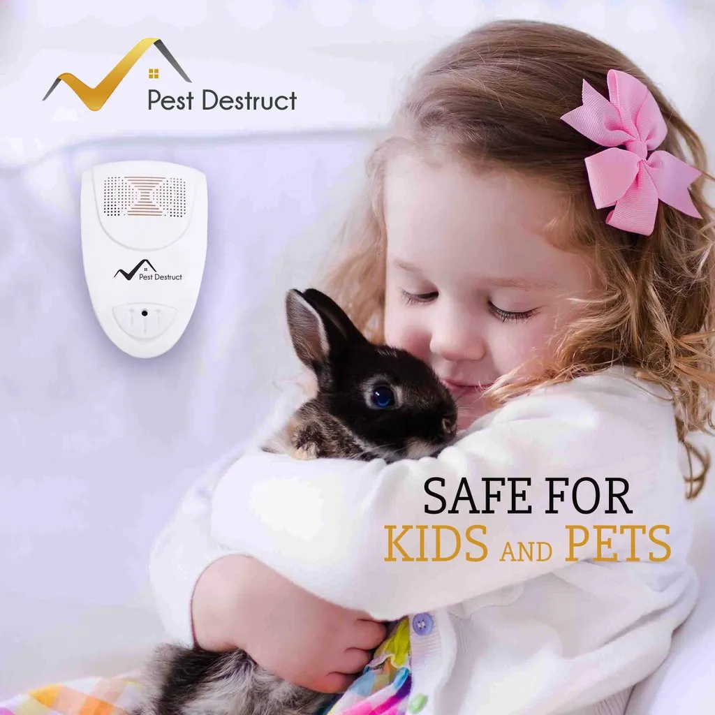 Ultrasonic Bed Bug Repellent PACK of 2 - Get Rid Of Bed Bugs In 48 Hours Or It's FREE