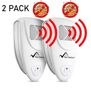 Ultrasonic Bed Bug Repellent PACK of 2 - Get Rid Of Bed Bugs In 48 Hours Or It's FREE