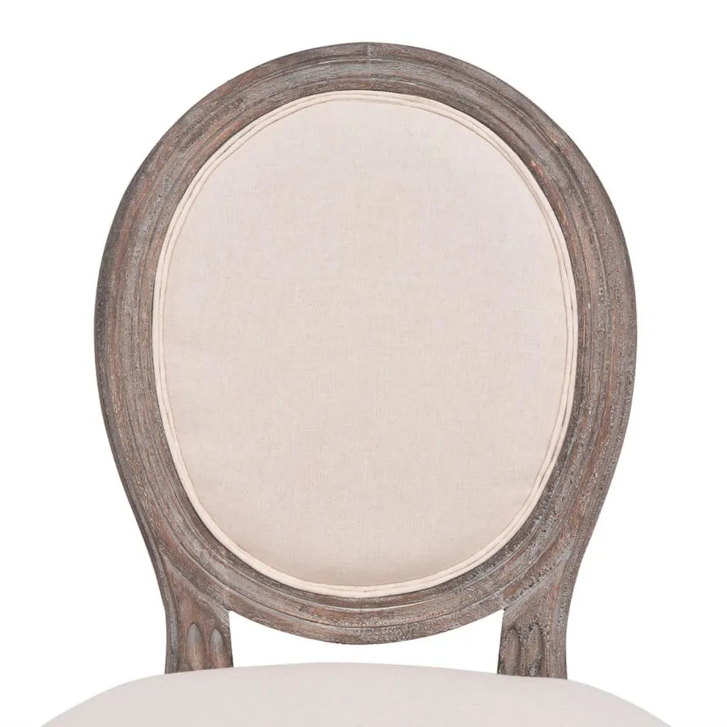 vidaXL Dining Chairs 2 pcs Cream Fabric