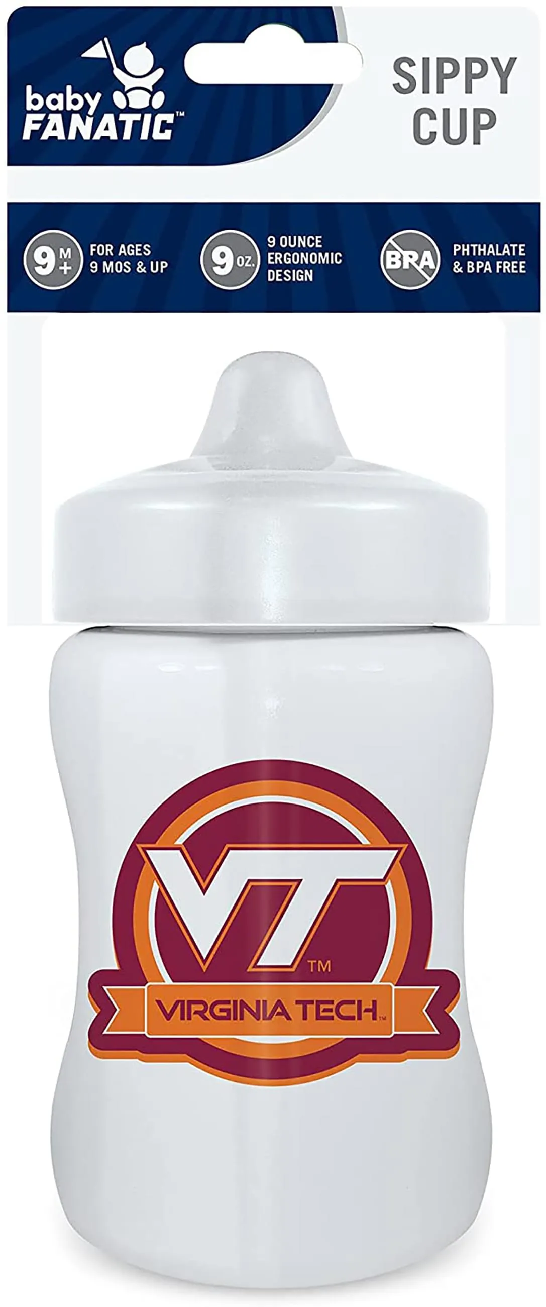 Virginia Tech Hokies NCAA 9oz Baby Sippy Cup