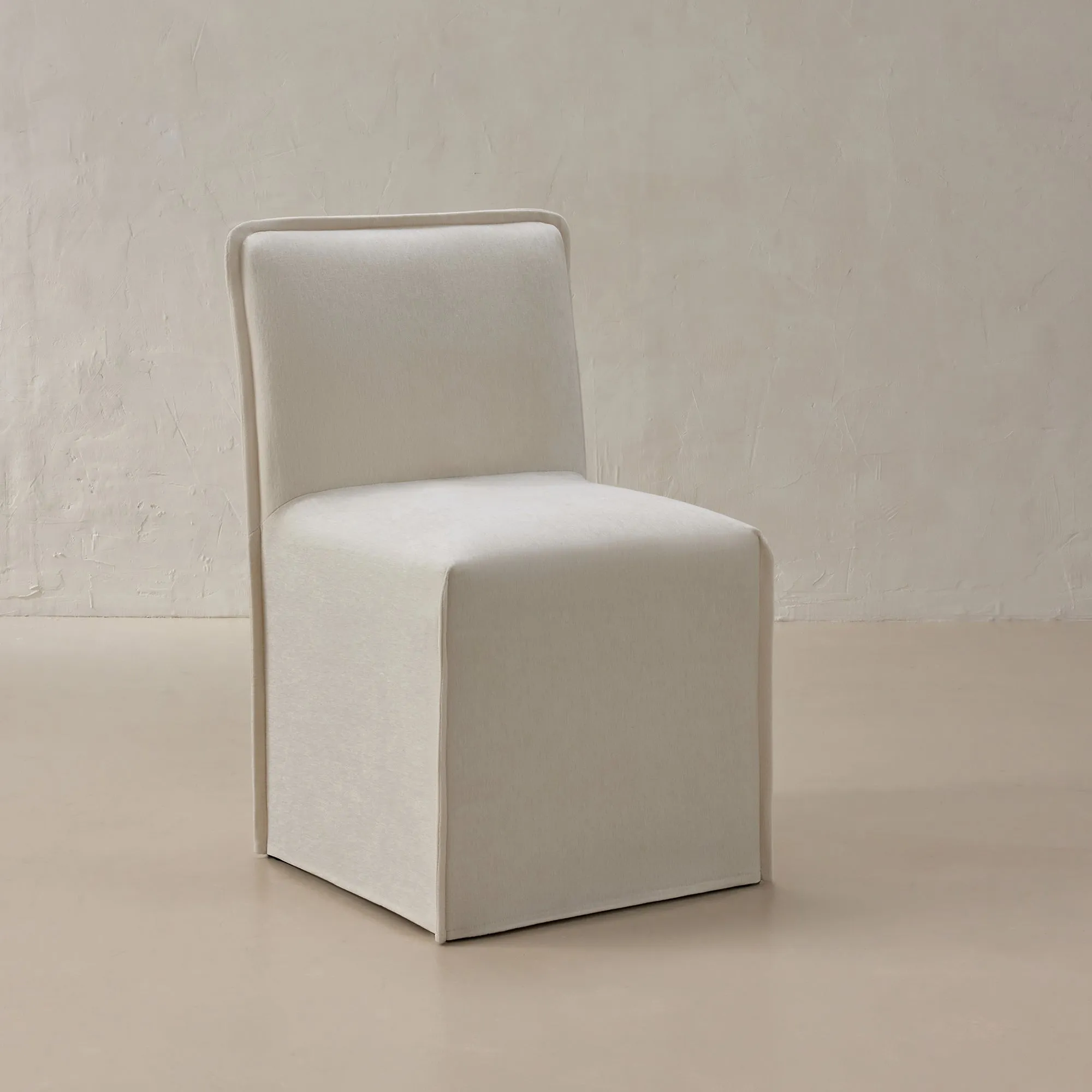 Washable Upholstered Dining Chair | 15" Back Height in Coco