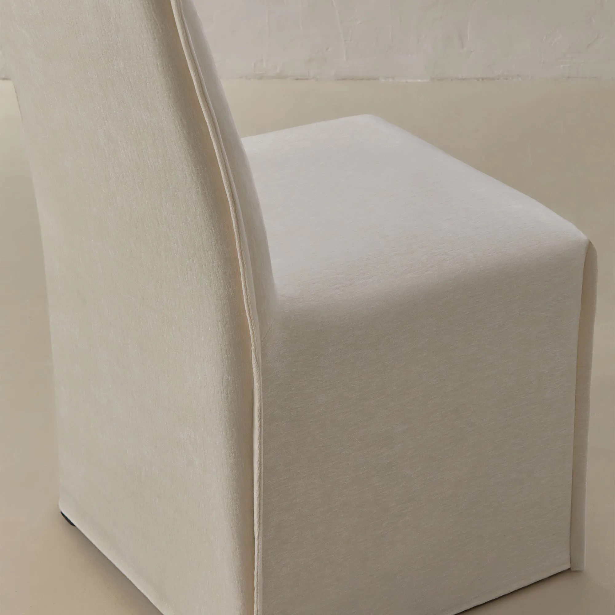 Washable Upholstered Dining Chair | 15" Back Height in Coco