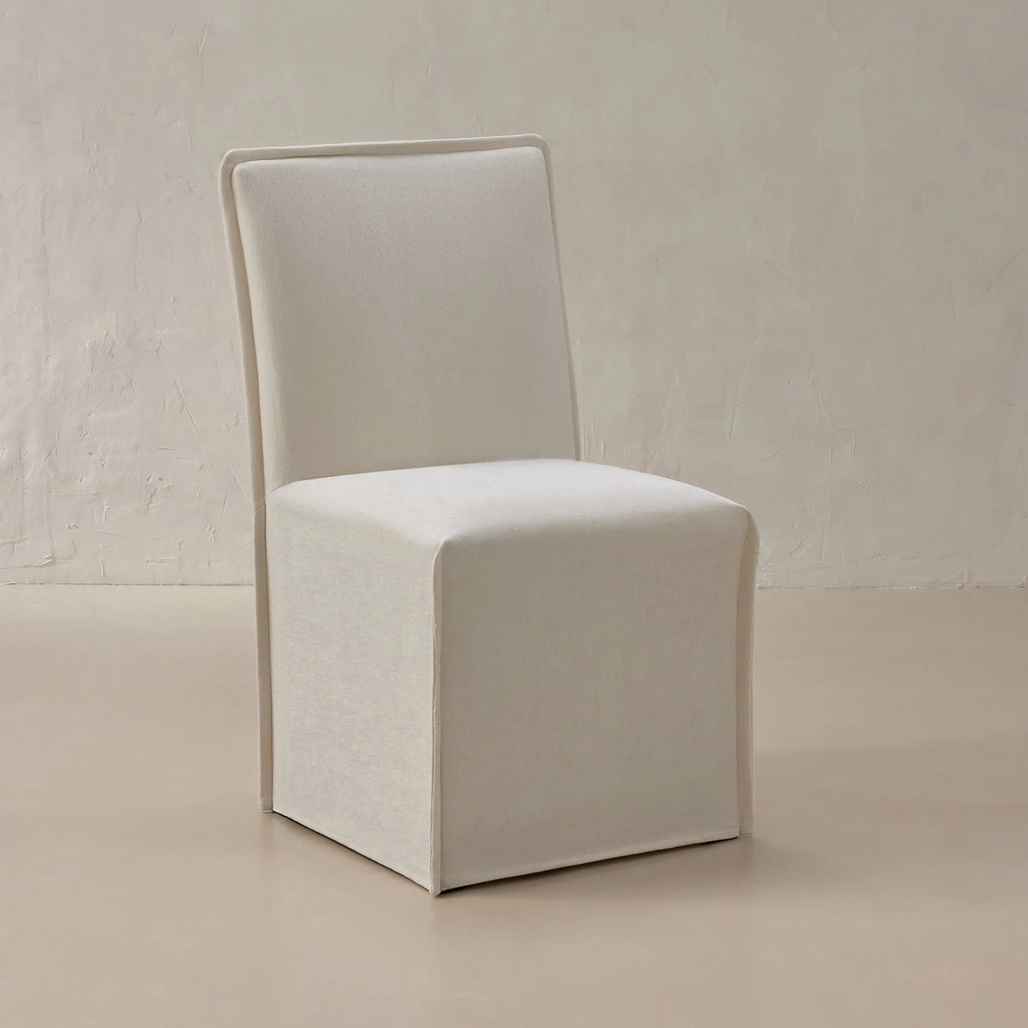 Washable Upholstered Dining Chair | 19” Back Height in Coco