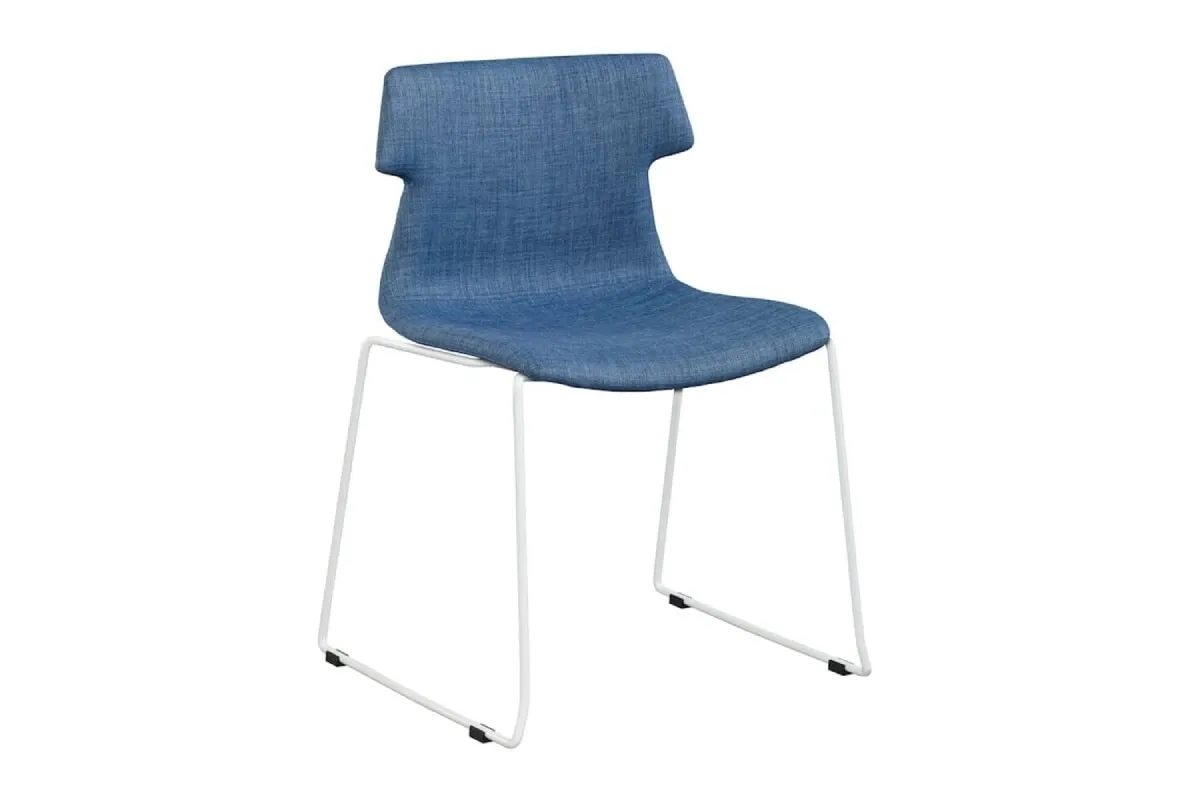 Wave Fabric Visitor Chair - Sled Base