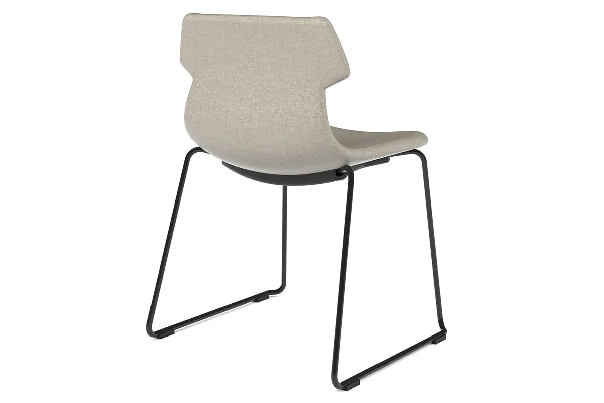 Wave Fabric Visitor Chair - Sled Base