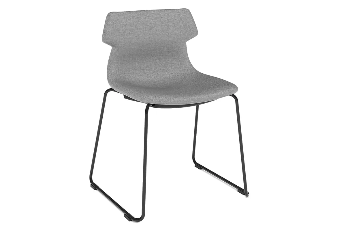 Wave Fabric Visitor Chair - Sled Base