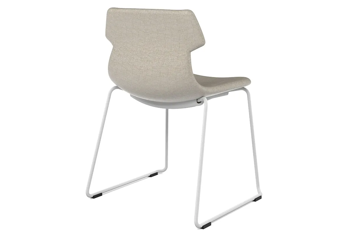 Wave Fabric Visitor Chair - Sled Base