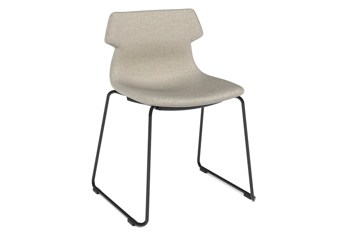 Wave Fabric Visitor Chair - Sled Base