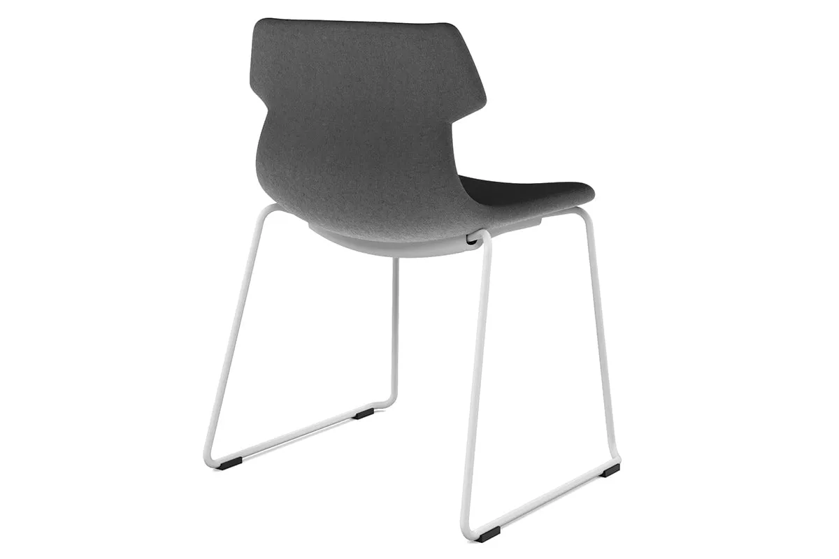 Wave Fabric Visitor Chair - Sled Base