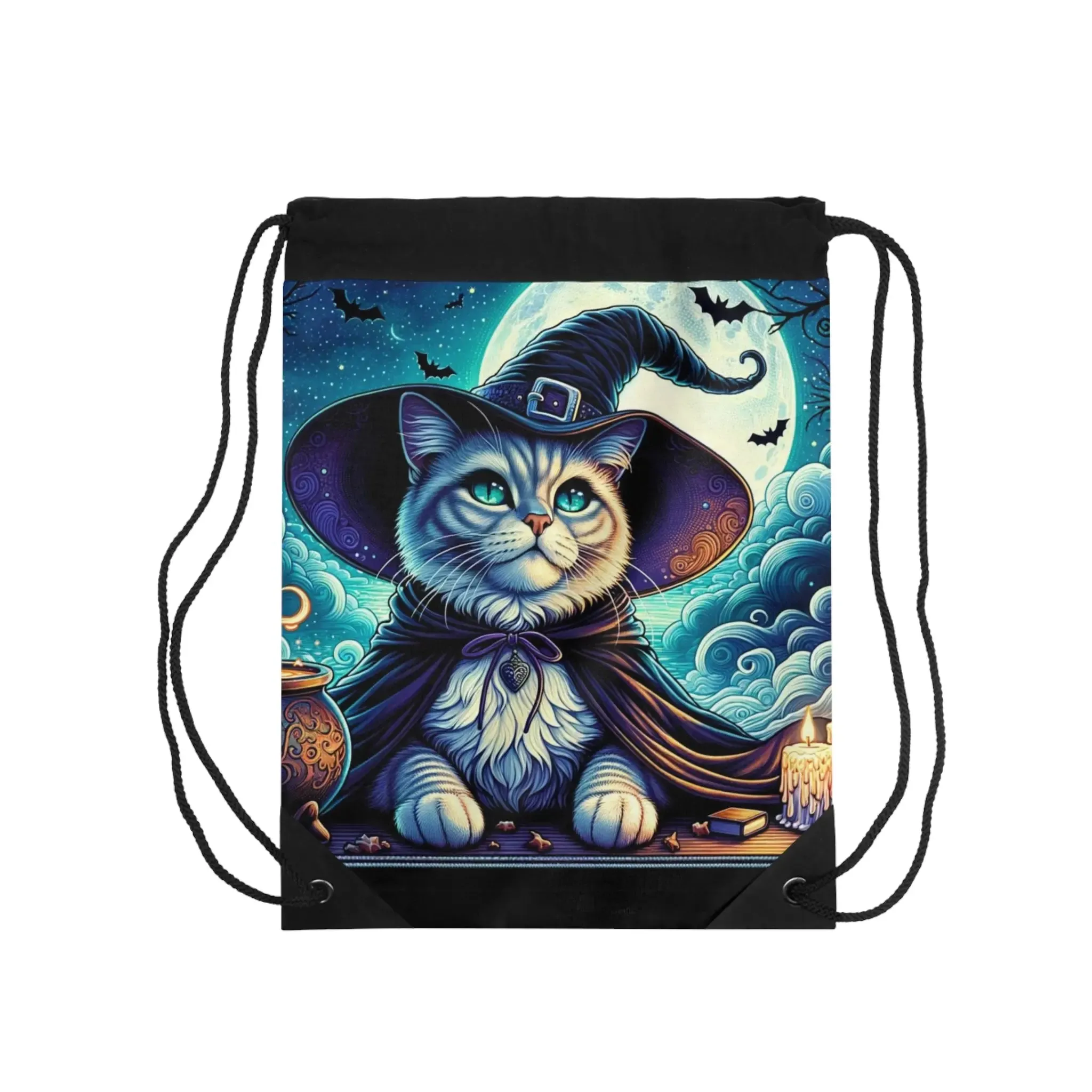 Witchy Cat - Drawstring Bag